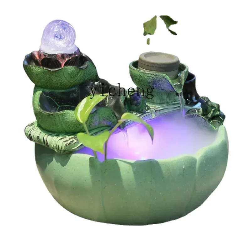 

Lotus Wind Water Circulation Fountain Decoration Office Fish Tank
