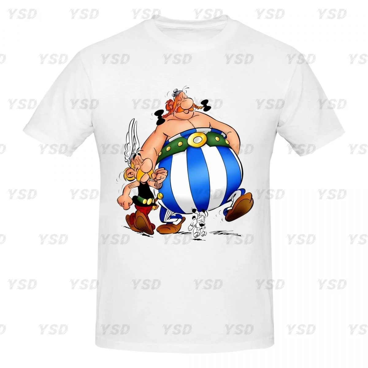 Camiseta deportiva ajustada de algodón para hombre Asterix, cómoda, camiseta extragrande