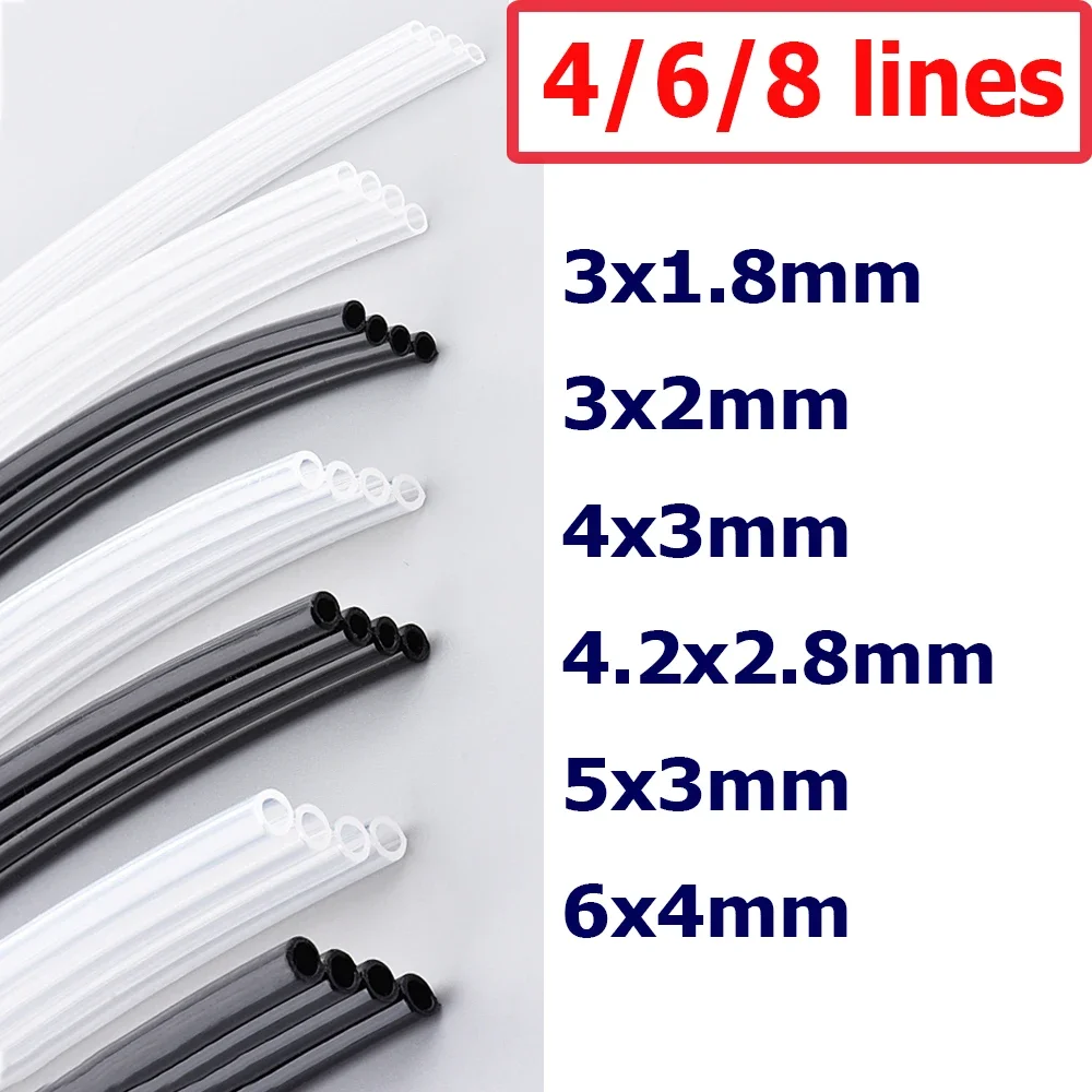 4/6/8 Lines UV Ink Tube For Epson DX4 DX5 DX7 Printhead Ink Pipe for Human Mimaki jv33 Flora Plotter UV Flatbed Machine