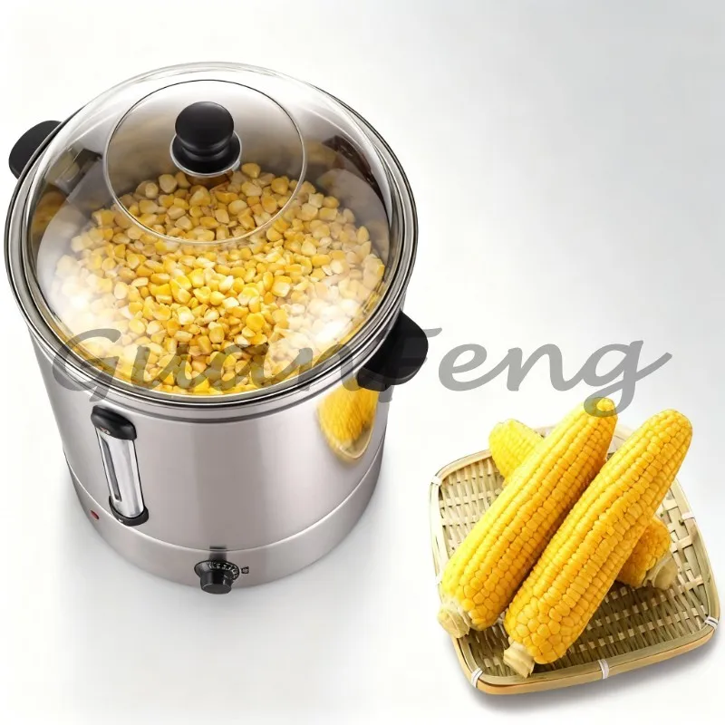 48L 220V 2500W Electric Sweetcorn Steamer, Modern Commercial Corn Steaming Machine for School Buffet Catering