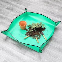 Flower Pots Transplanting Mats Gardening Planting Mat PE Plant Repotting Mat Foldable Waterproof Gardening Potting Pad