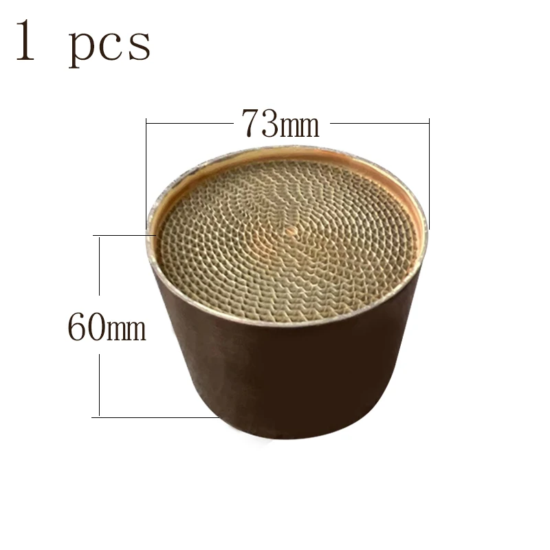 

73*60MM Universal Euro 5 Metal Core Honeycomb motorcycle catalyst Euro 5 three way Catalyst Converter