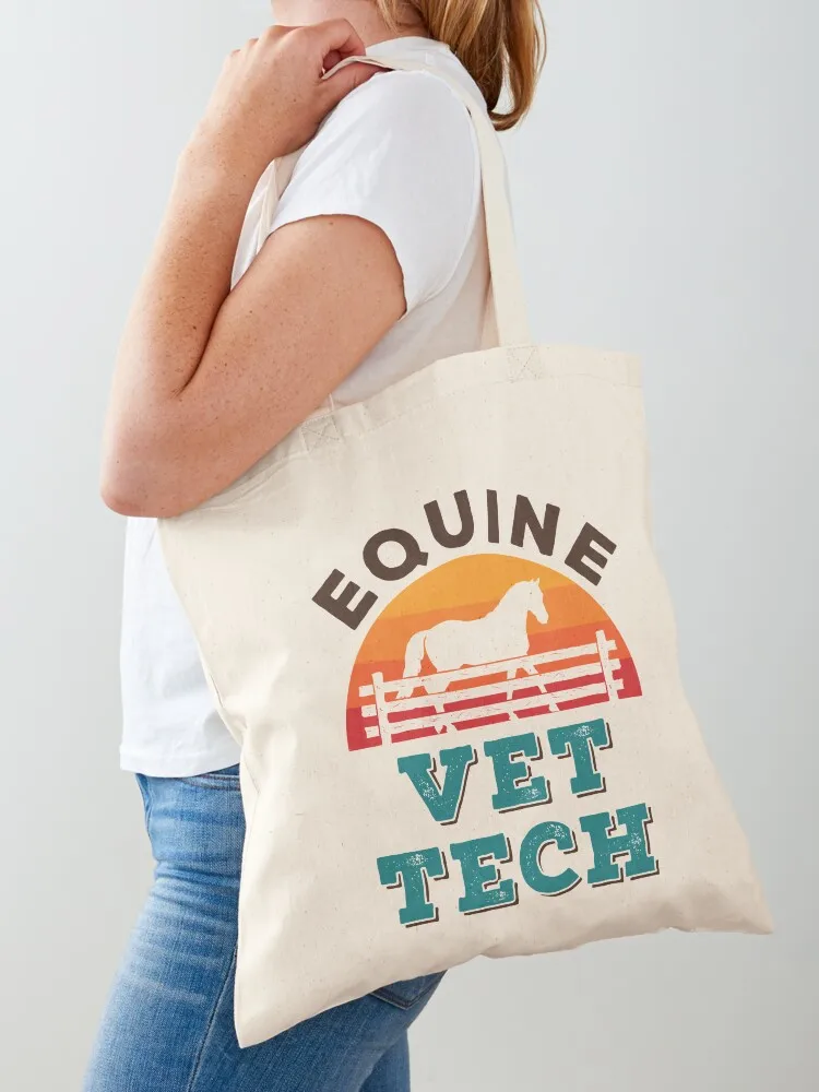 

Equine Vet Tech Horse Veterinary Technician Tote Bag Canvas bag for women Handbags women Shopper shopper bags