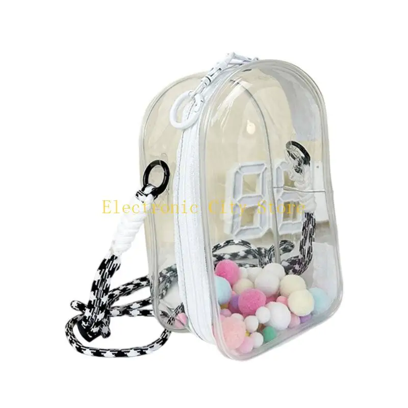 Borsa a tracolla a tracolla Clear Clear Pvc Pocchi