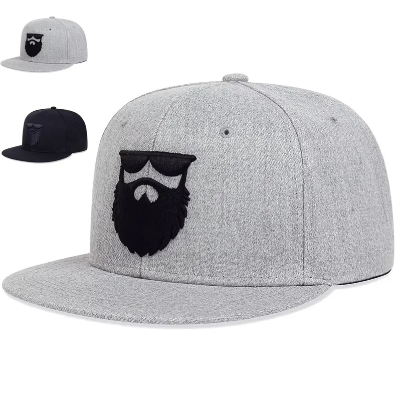 Unisex Beard Old Men Embroidery Baseball Hats Spring Autumn 