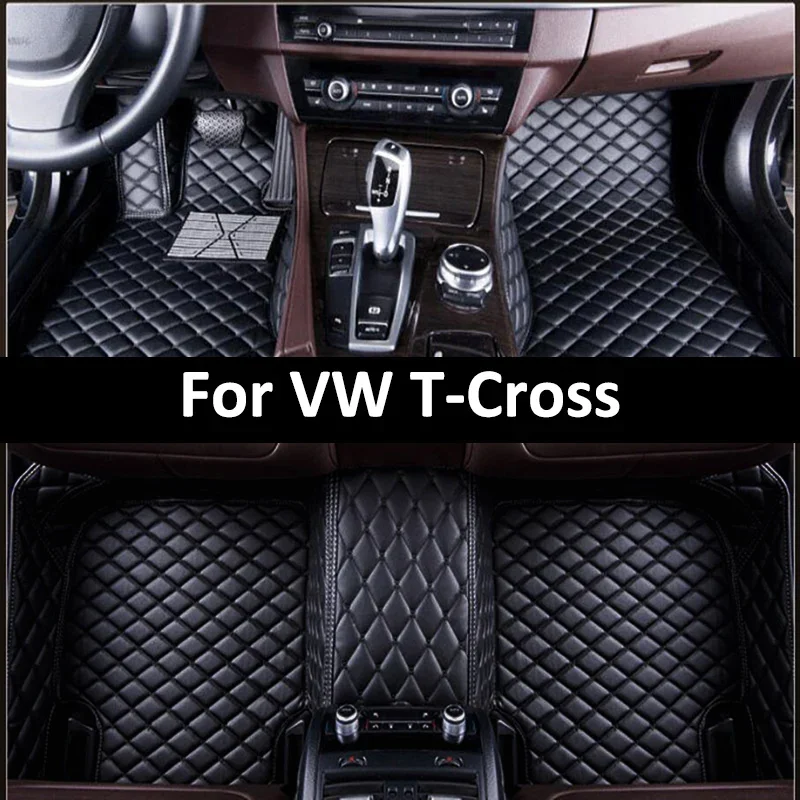 

Custom Car Floor Mats For VW TCross T-Cross Auto Carpets Foot Coche Accessories