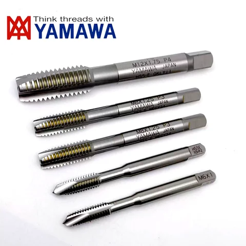 Janpan YAMAWA HSS-E Spiral Pointed Tap UNC UNF 2-56 3-48 4-40 6-32 8-32 10-24 10-32 12-24 1/4 3/8 Machine Screw Thread Taps