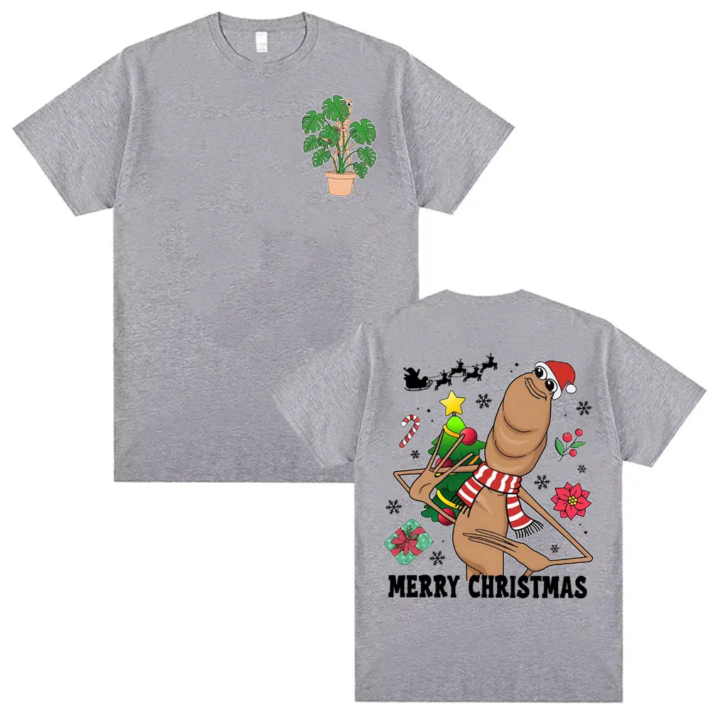 عيد ميلاد سعيد ماركوس الدودة متعة تي شيرت 2026 جديد الرجال النساء Harajuku ريترو 90s القطن مريحة عالية الجودة تي شيرت #4