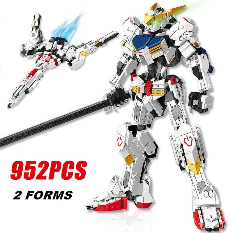 

952PCS Mecha Building Blocks Deformation Mechanical Armor Figures Model Bricks Toys Creative Decoration Kids Toys Birthday Gifts