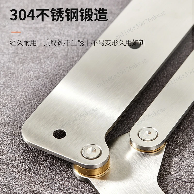 180 degree flat folding door hardware folding 304 stainless steel kitchen door bedroom trackless flat folding hinge accessories