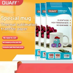 Thermal Transfer Quick-drying Paper Thermal Sublimation Transfer Paper Mug Printing Heat Transfer Paper 22.8cmx9.8cmx1.6cm.