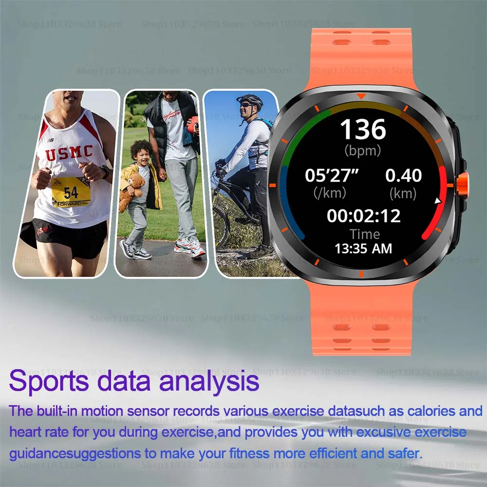 New Business Plus Smartwatch Women 1.52 HD Bluetooth Call Health Gift For Man Wireless Charging Watch Smart Global Version 2025