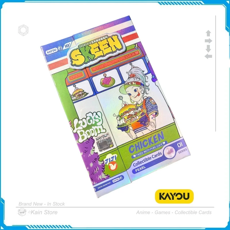 kayou-skeen-zeenchin-carte-de-collection-d'artiste-carte-en-papier-d'animation-carte-a-estampage-a-chaud-et-a-feuille-gaufree-article-de-collection-jouet-cadeau