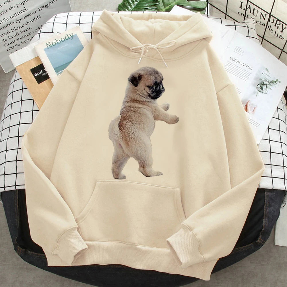 

Pug hoodies women 2023 90s anime sweat y2k sweatshirts clothing female long sleeve top sweater