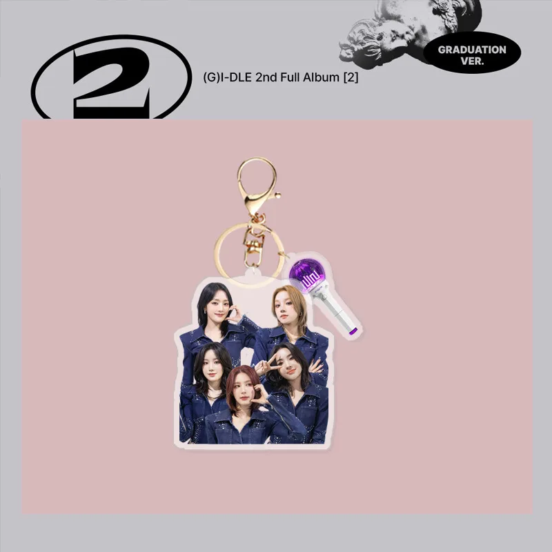 C (G) I-DLE New Album 2ND YUQI MINNIE Acrylic Keychain Pendant Week