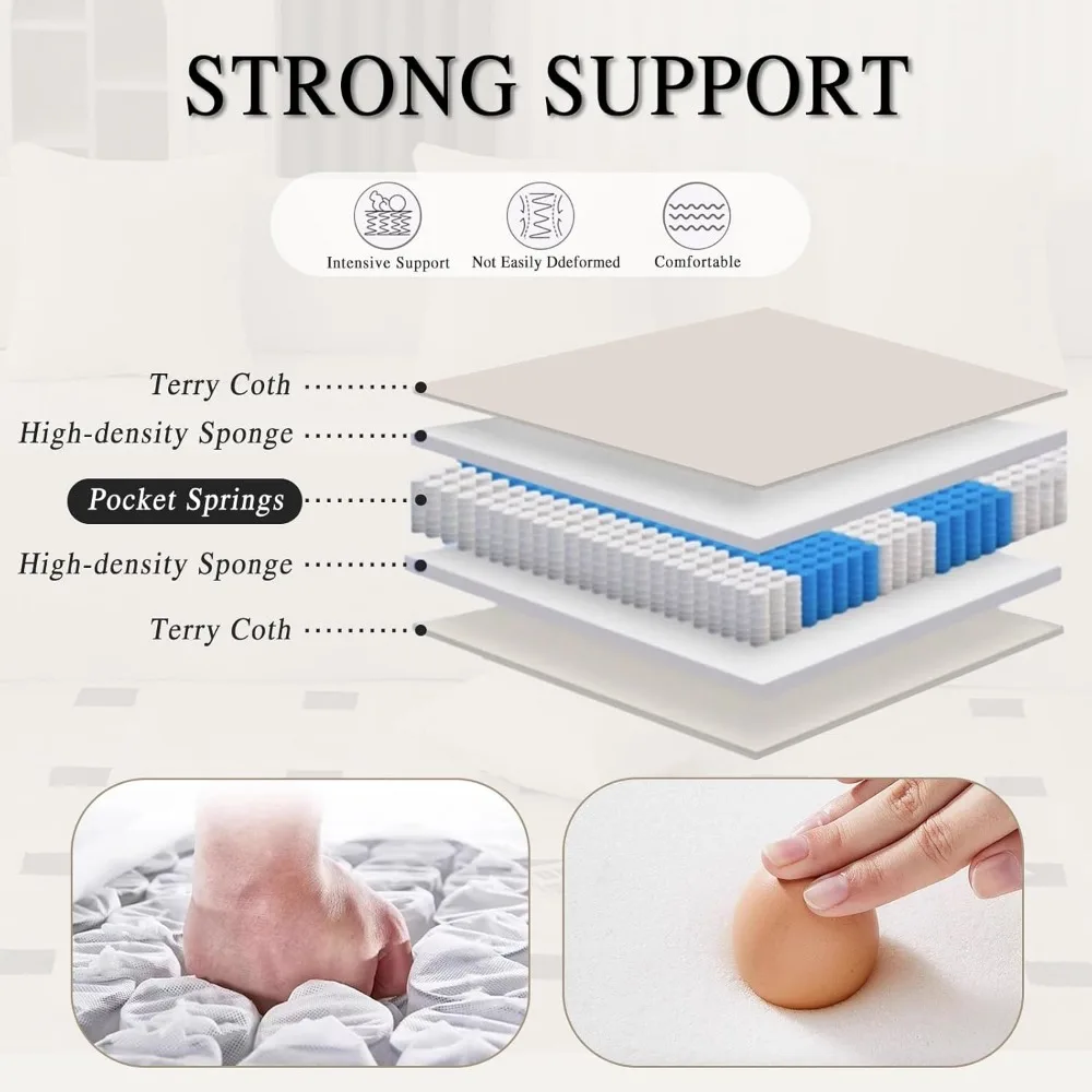 أريكة حديثة مقطعية بأربعة مقاعد مع 3 وسائد، أريكة وحدات مريحة على طراز السحابة، تصميم بسيط من قماش تيريكل منحني للاسترخاء #4