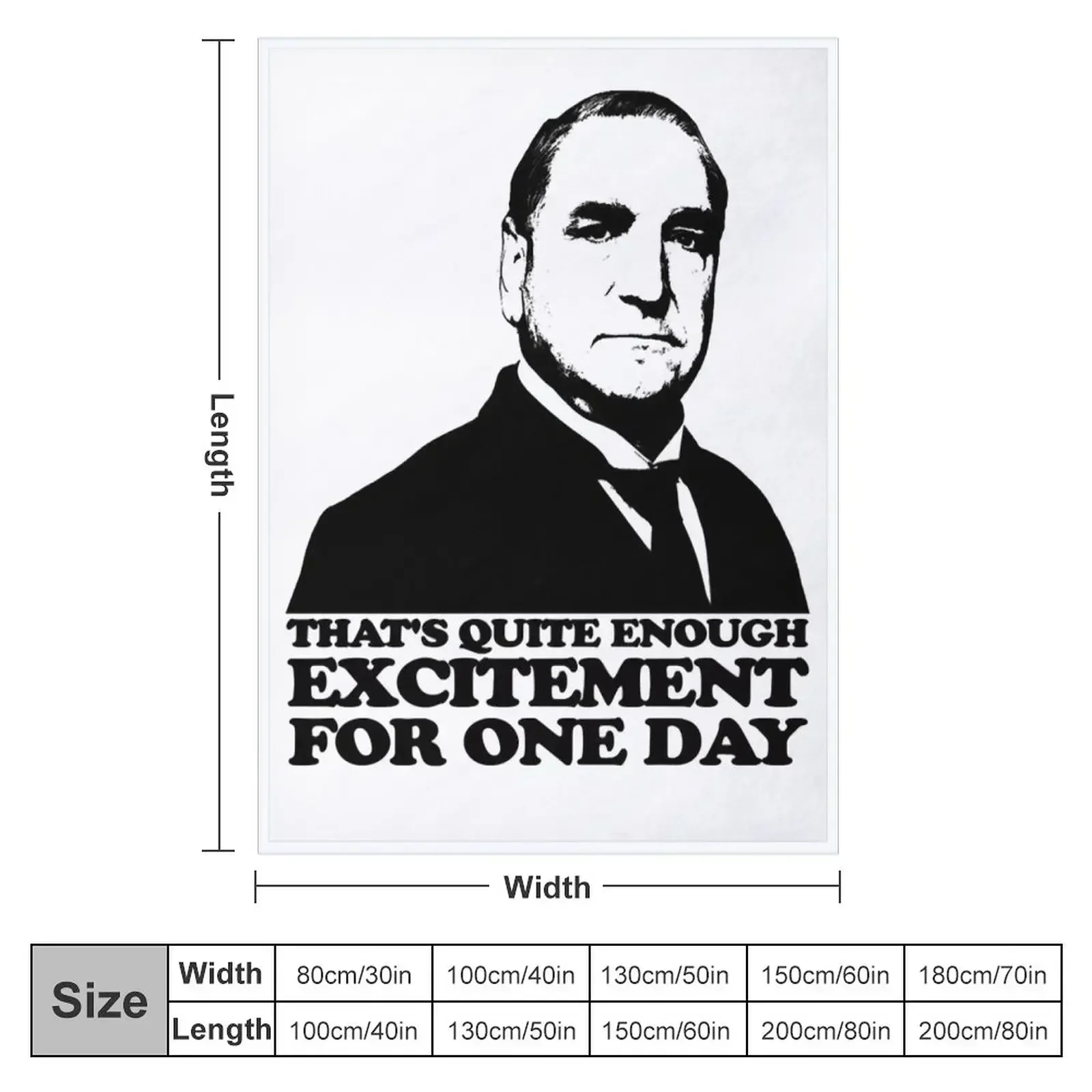 Downton Abbey Carson Excitement Tshirt Essential Throw Blanket Single Beautifuls Blankets