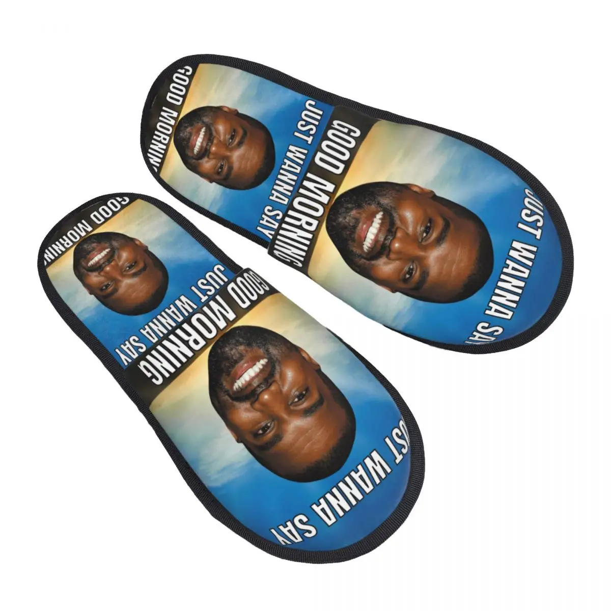 Custom Funny Kanye West Meme Comfort Scuff Memory Foam Slippers Women POP Rapper Spa House Shoes