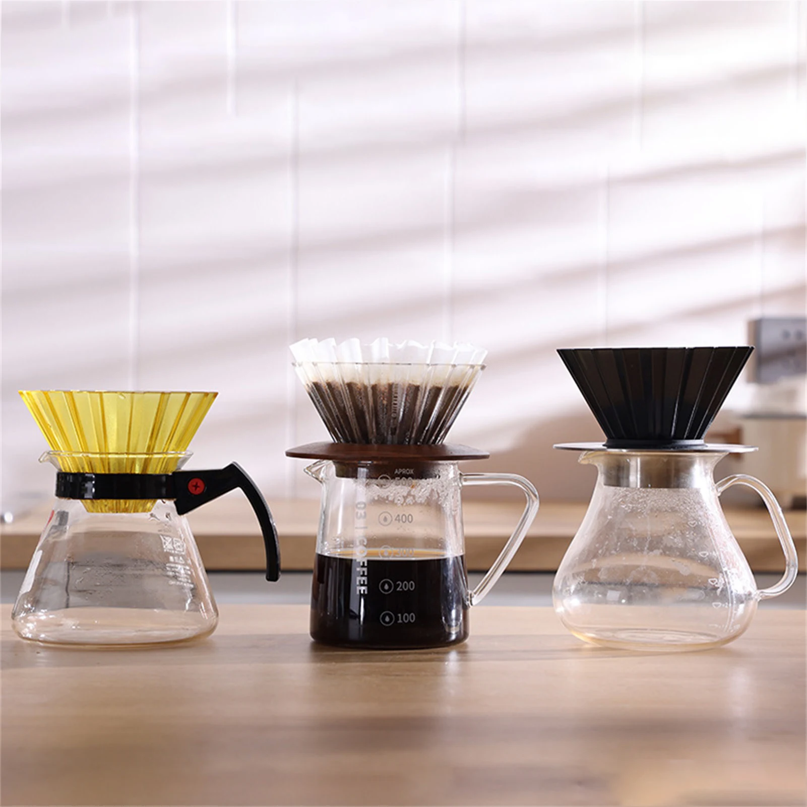 Resin Handmade Origamiss Filter Cup Hand-made Coffee Filter Cup V60Funnel Drip Cake Cup Flower Shape Manual Brewing Accessories