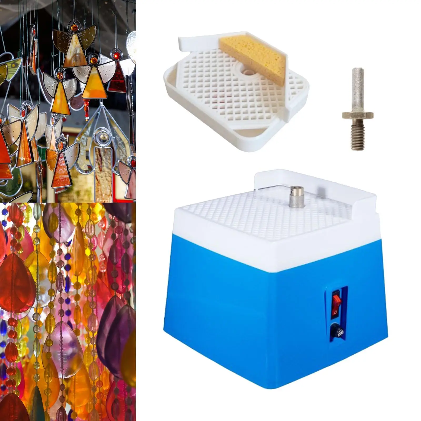 

Electric Stained Glass Grinder with Automatic Water Supply for Home Art Processing and Craft Kit