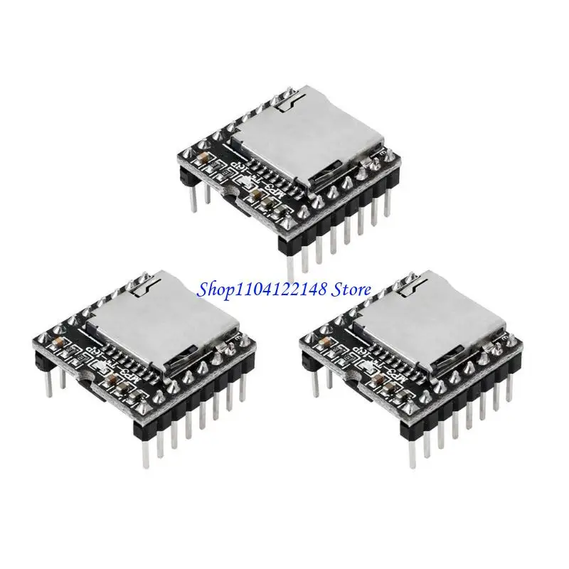 P9FA 3pcs Mini MP3 Player Module TF Tard U Disk Mini MP3 DFPlayer Sound para DFPlayer