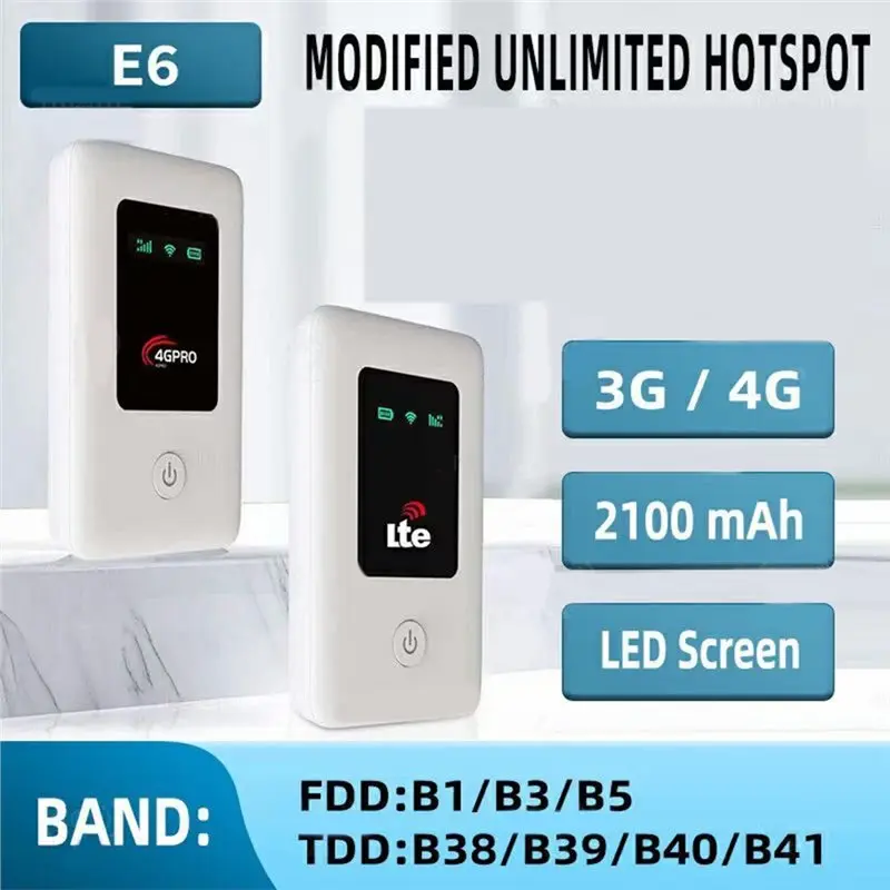 جديد! 4G موبايل واي فاي راوتر نقطة اتصال متنقلة مع فتحة للبطاقات SIM هوت سبوت 4G هوت سبوت 2100Mah البطارية #3