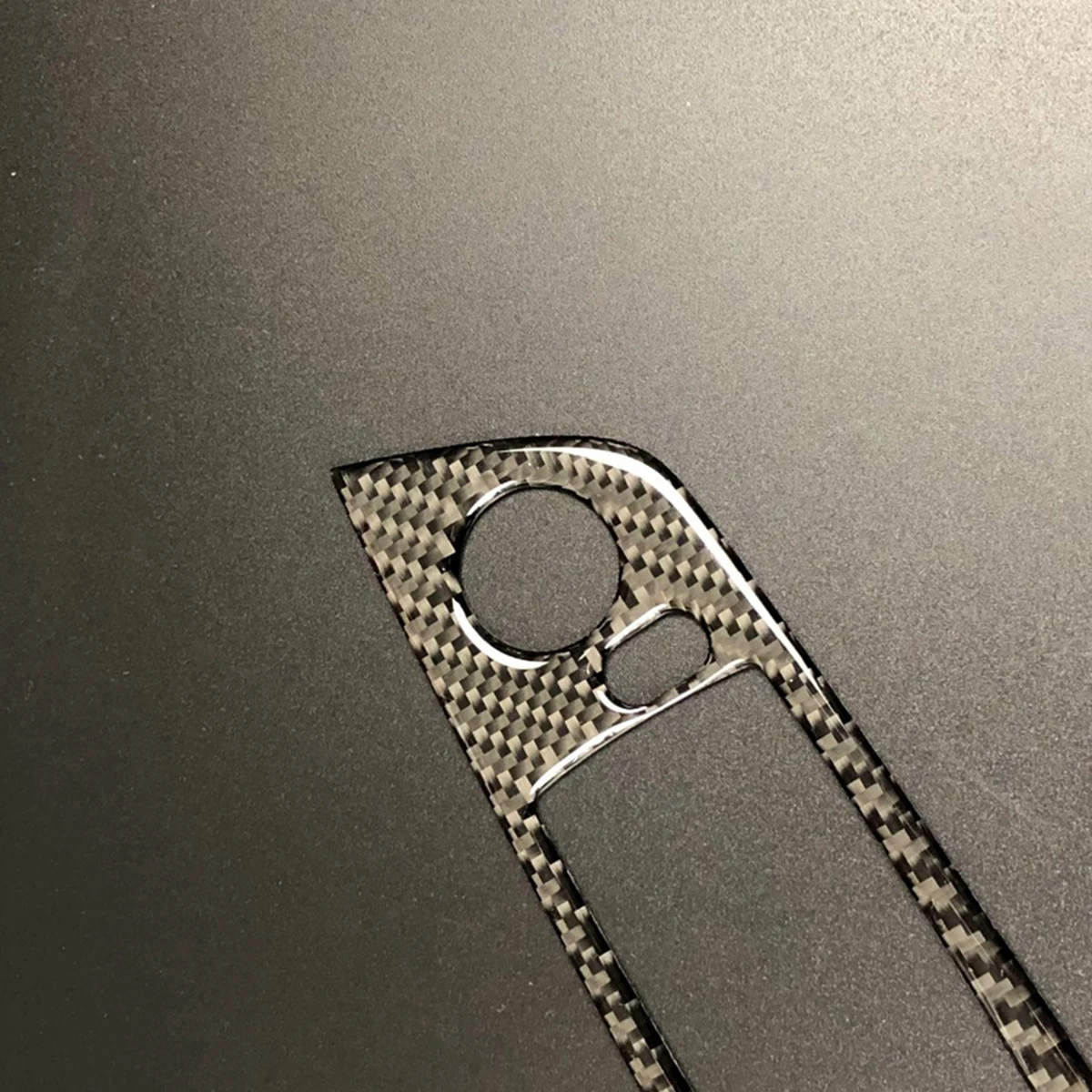 

Car Window Lift Panel Sticker Carbon Fiber Texture For Black Auto Decoration Decal Window Control Styling Accessory