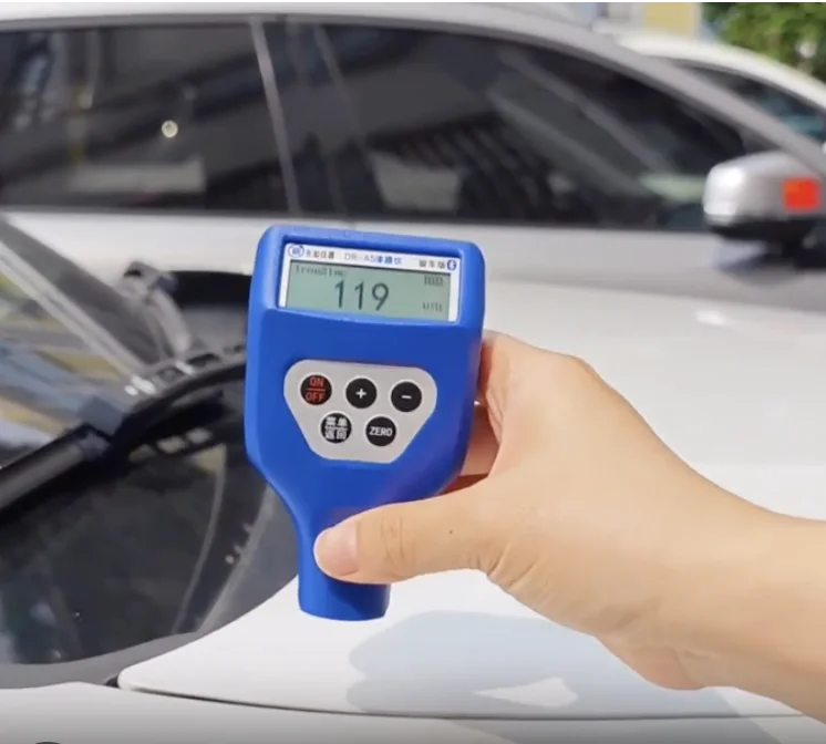 DONGRU DR-A5 المحمولة طلاء الطلاء قياس سمك متر فاحص السيارات لقياس أضرار السيارة قابلة للشحن