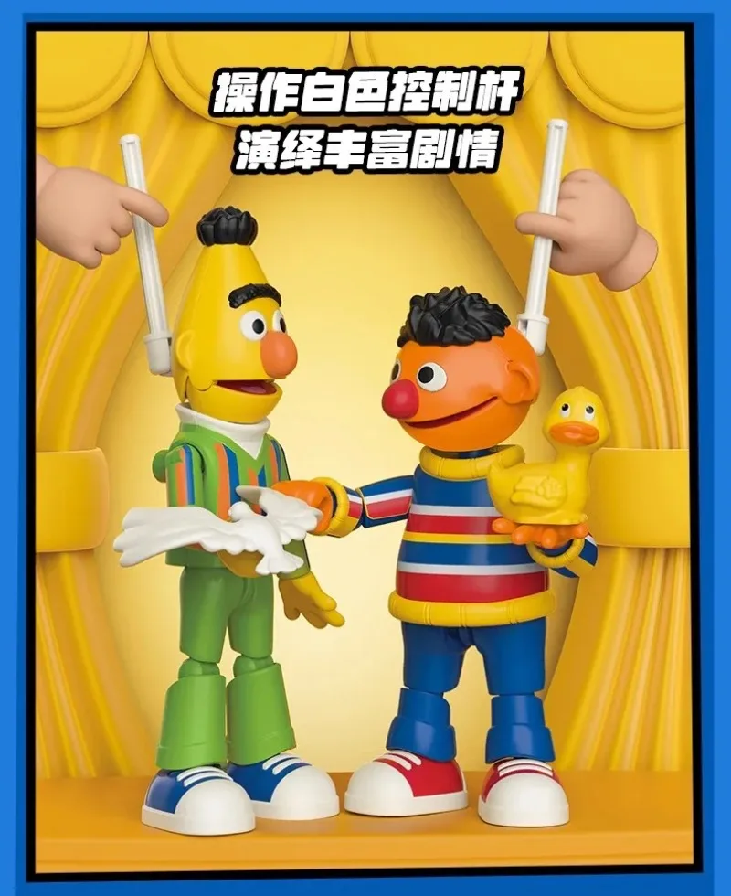 BLOKEES Sesamstraße Bausteine Big Bird Monster Bert Bewegliche Figuren Cookie Ernie Elmo Spielzeugmodell Zusammenbaubares Geschenk – Detail 18