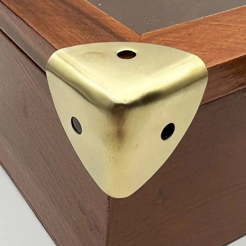 4-20set Wooden Crate Corner Protectors with Screws Metal Wooden Wine Table Box Corner Case Corner Protection Furniture Hardwares