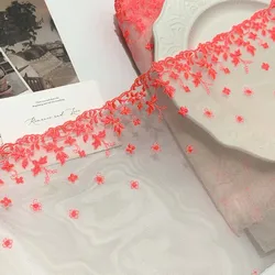 30Yards Embroidery Lace Trim Clothing Accessories Dress Sewing Applique Costume Lace Fabric Wedding 18cm Wide