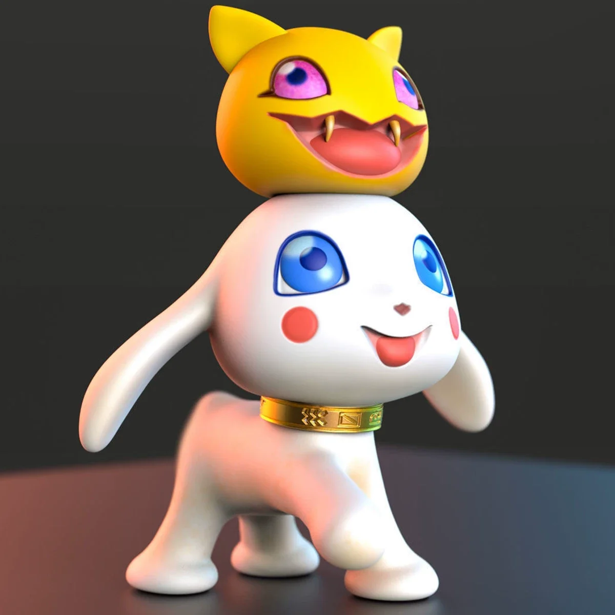 

Модель по индивидуальному заказу, 15 см, модель Плотмон и Нярмона, игрушки Digimon Adventure Gk, модель для 3D-печати на заказ