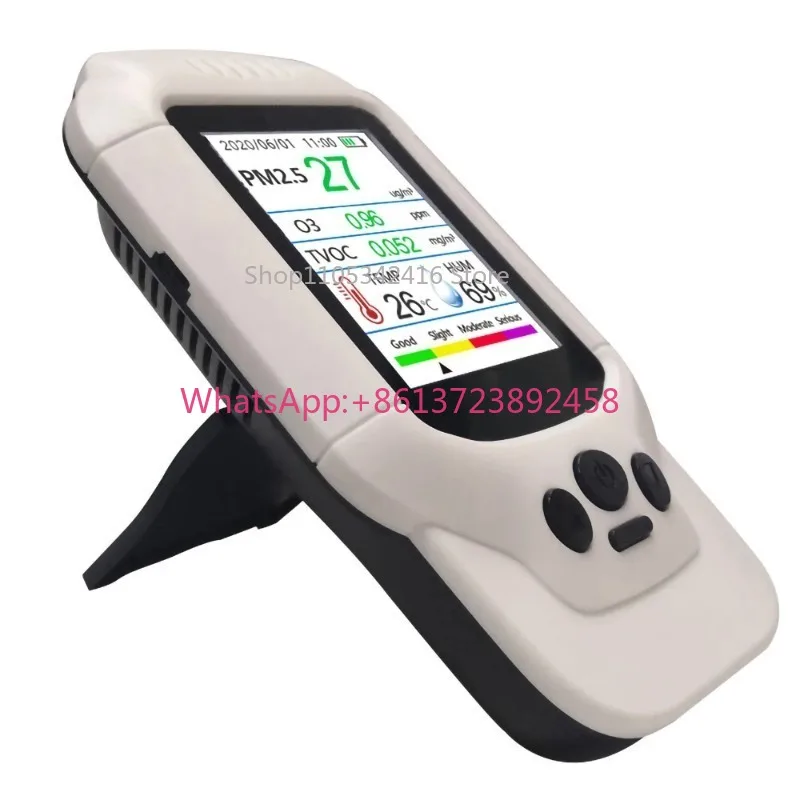 Portable O3 Gas Detector Ozone PM2.5 Meter Indoor Outdoor Air Quality Monitor Analyzer Testing Equipment OEM ODM