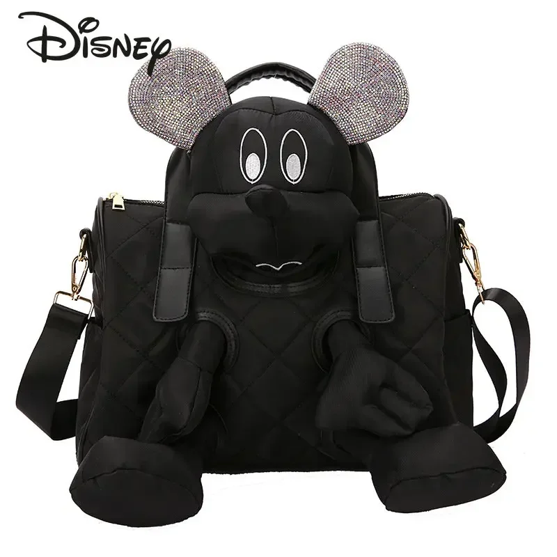

Mickey's New Doll Diamond-encrusted Handbag Large-capacity Travel Portable Women's Handbag Cartoon Doll Shoulder Messenger Bag