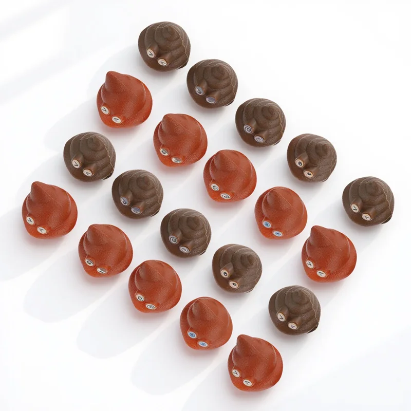 

20Pcs Realistic Fake Poop Props Lifelike Creative Design Party Prank Activity Halloween April Fools Trick Poop Toys