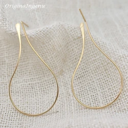925 Sterling Silver Circle Earrings Handmade Jewelry Gold Wrap Oorbellen Brinco Vintage Jewelry Earrings For Women Pendientes