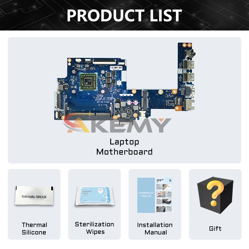 AKEMY LA-A521P Notebook Mainboard For HP Pavilion 11-E 744185-001 744189-001 Laptop Motherboard A4-1250 AMD CPU