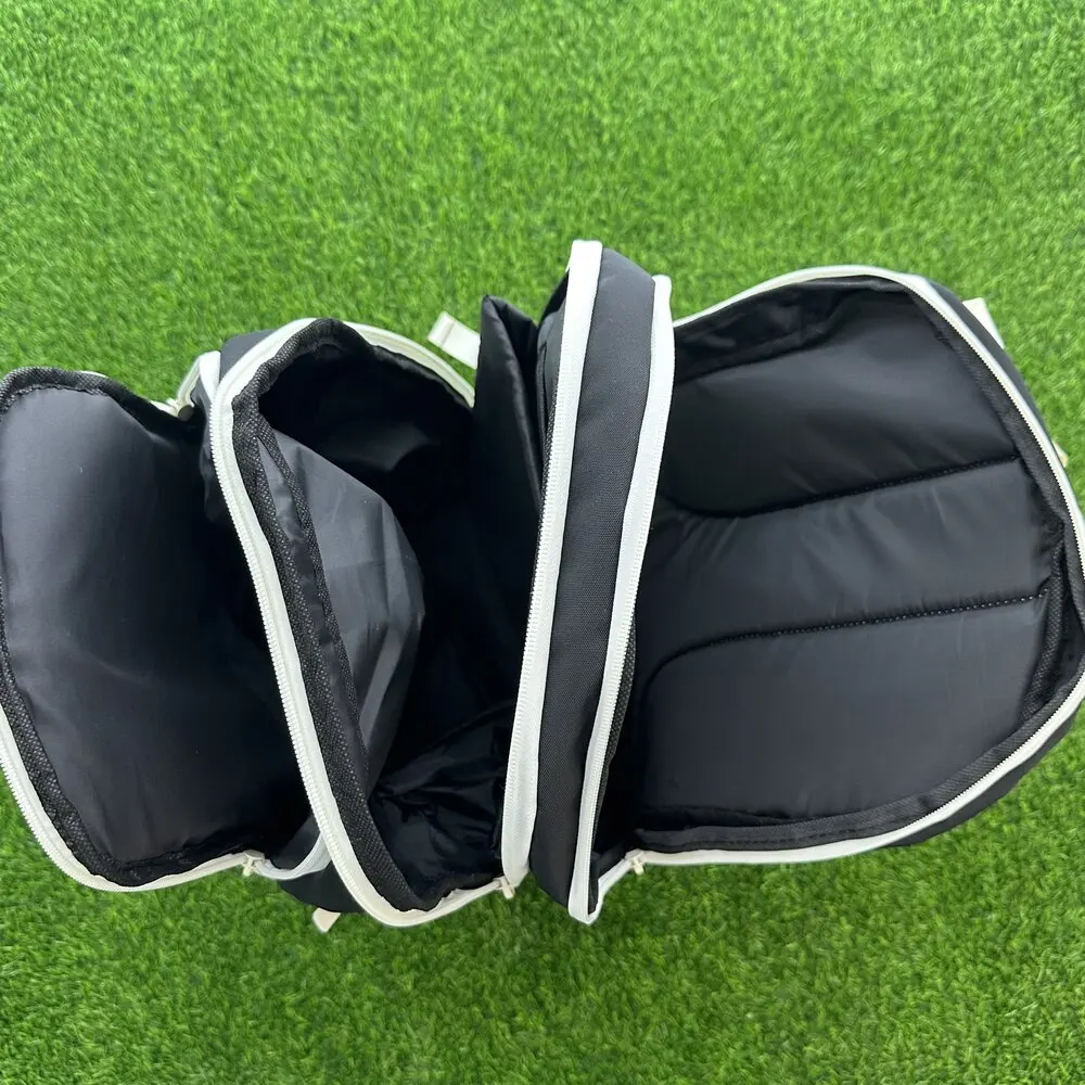 Wilson 2024 Tennis Bag New COURAGE Series Red, White, Black Backpack 9-Pack Tennis Racket Bag Accessories Bag for Men and Women