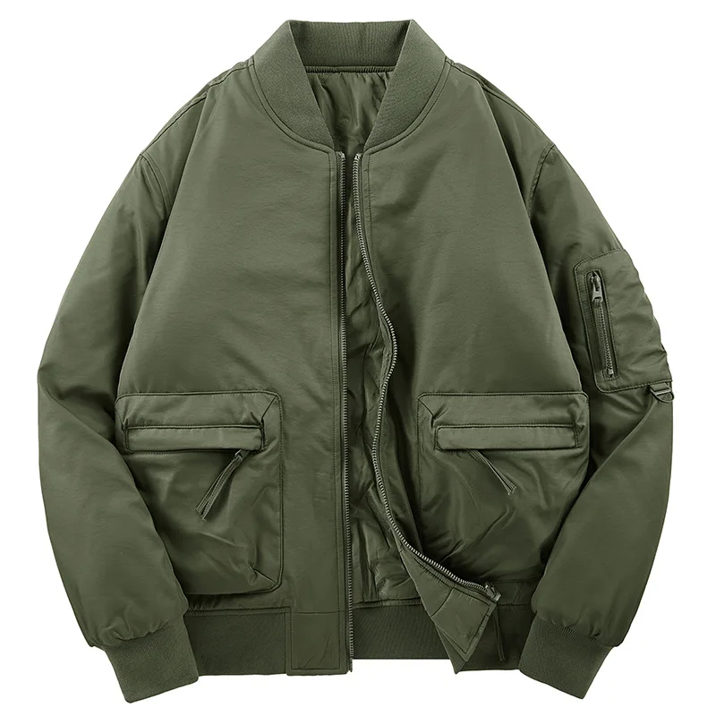 

New Fashion Men Double Sided Casual Down Jackets Winter Coats Multi Pockets Cargo Coats Quality Male Thicker Warm Parkas Size 5X