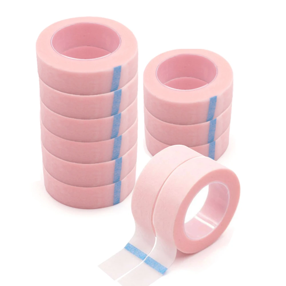 3 sztuk/5 sztuk oddychająca medyczna taśma papierowa przedłużanie rzęs Lint Lashes Patch biały jedwabny papier pod plastry taśma klejąca