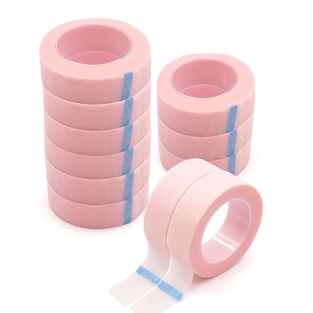 3 sztuk/5 sztuk oddychająca medyczna taśma papierowa przedłużanie rzęs Lint Lashes Patch biały jedwabny papier pod plastry taśma klejąca