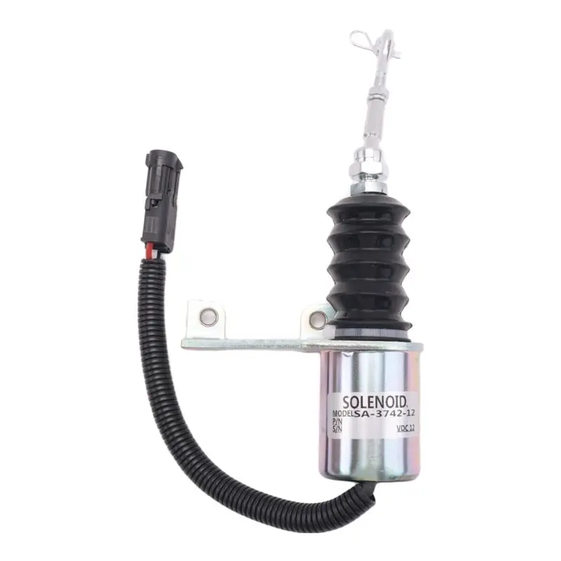 12V Fuel Shut Off Solenoid For Deutz RSV Perkins Synchro Start 1751ES Engine 3932017 SA-3742-12