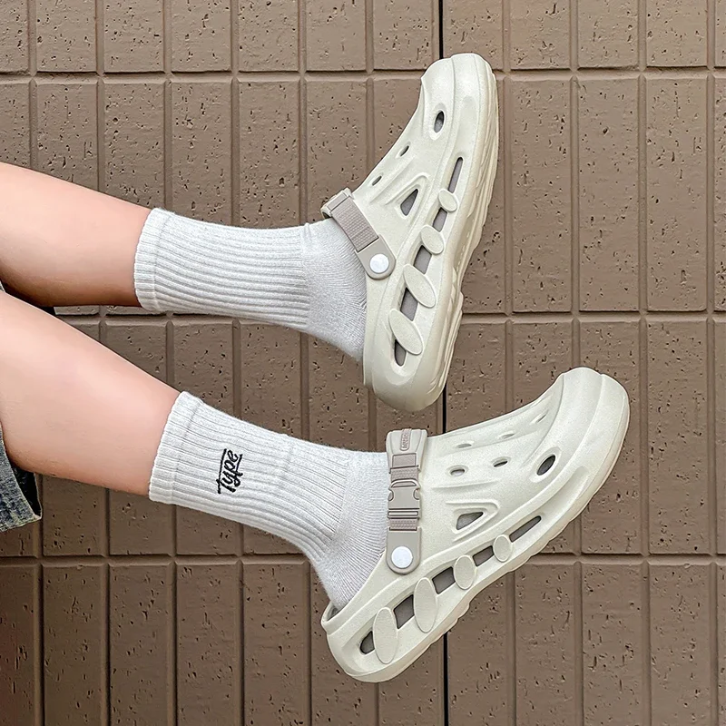 

Men Anti-slip Summer Garden Shoes Male EVA Soft Cozy Outwear Beach Sandals Boys House Outdoor Indoor Home Slippers Footwear