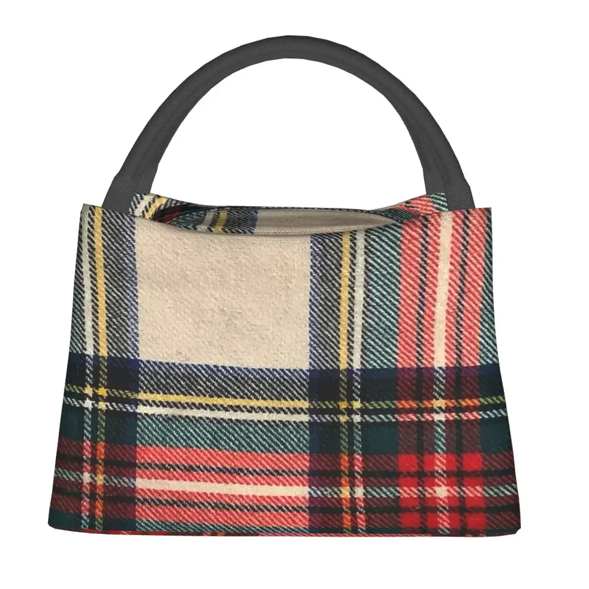 Stewart Dress Tartan Lunch Bags Insulated Bento Box Resuable Lunch Tote Picnic Bags Cooler Thermal Bag for Woman Kids Work