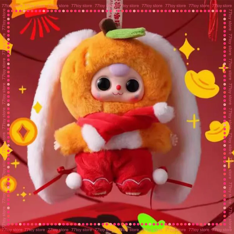 New Original Baby Three New Year Series Blind Box Vinyl Doll Pendant Kawaii Play House Toys Decoration Collection Kid Gifts