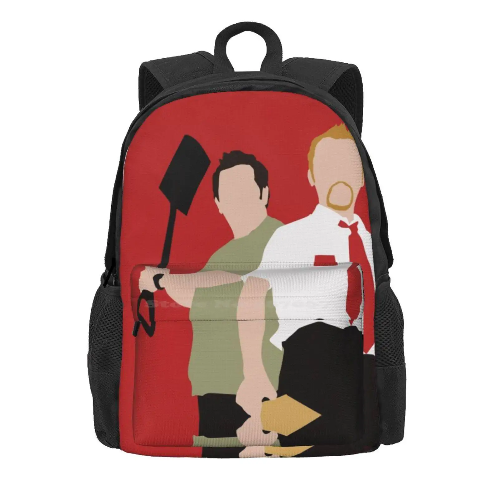 Shaun Of The Dead Hot Sale Schoolbag Backpack Fashion Bags Shaun Of The Dead Zombie Horror Comedy Movie Funny Humour Gory