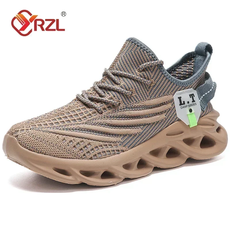 YRZL Heren Sport Running Zwarte Joggingschoenen Casual Sneak