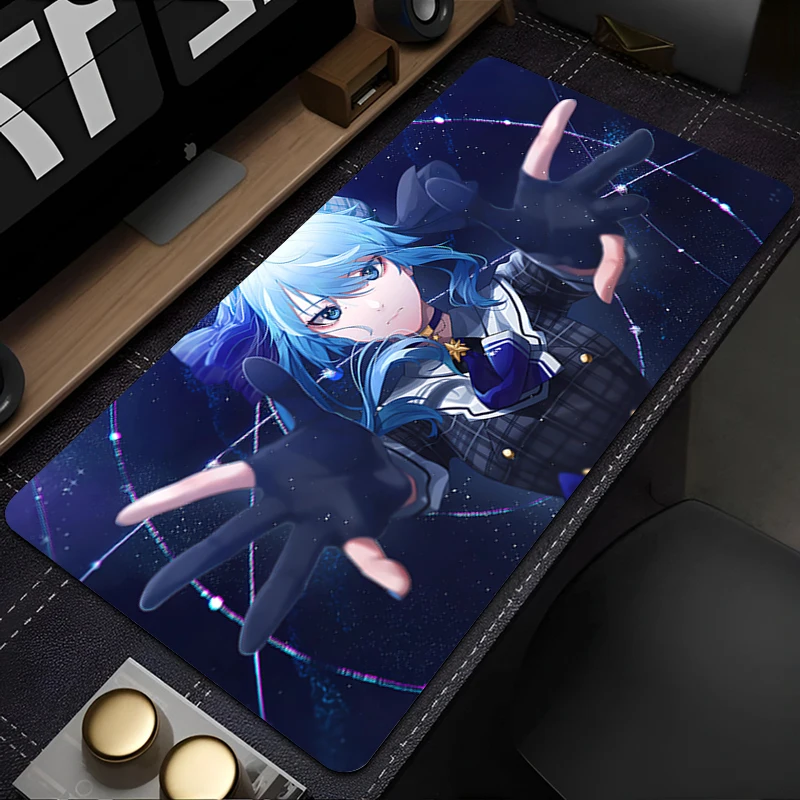 Mouse Pad Anime Gamer Gaming Accessories Varmilo H-hololive Hoshimachi Suisei Keyboard PC Computer Desk Mat Carpet CSGO Mousepad