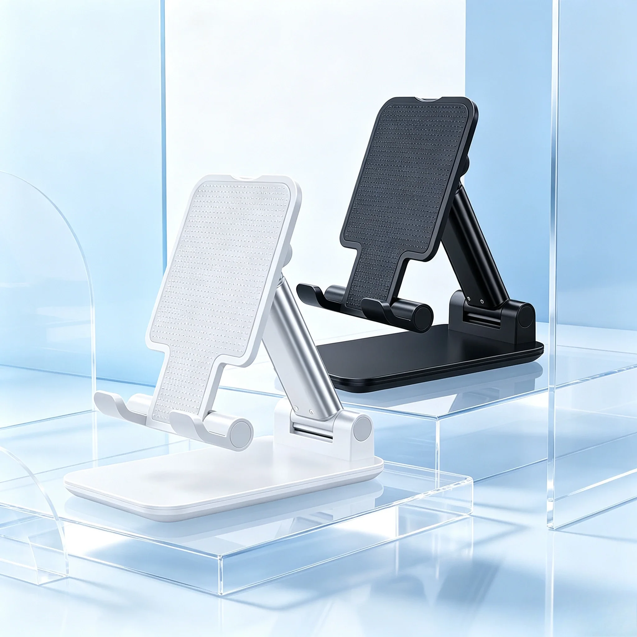 NEW Metal Desktop Tablet Holder Table Cell Foldable Extend Support Desk Mobile Phone Holder Stand For iPhone iPad Adjustable view 3