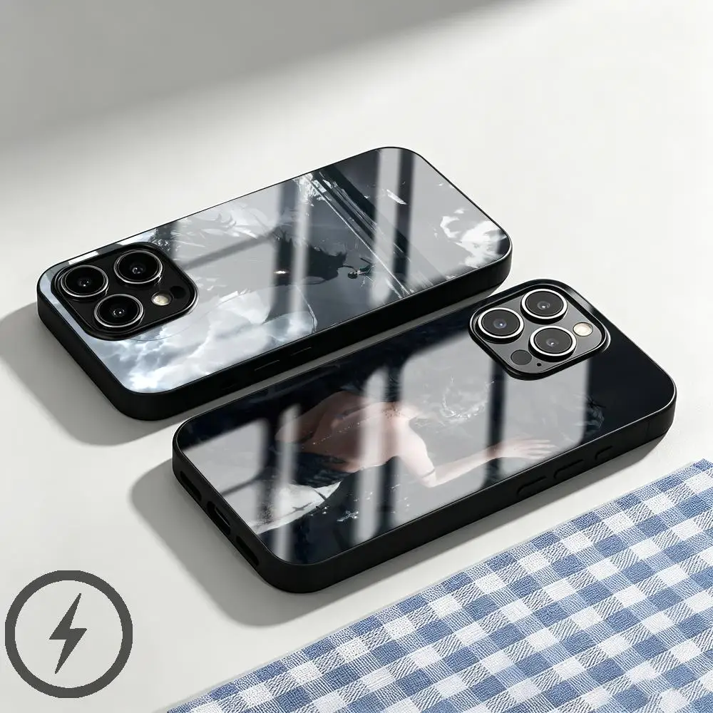Чехол для телефона Ghostblade WLOP для iPhone 17, 16, 15, 14, 13, 12, 11, X, XR, XS, 8 Plus, Mini, Pro, Max, стеклянный магнитный чехол